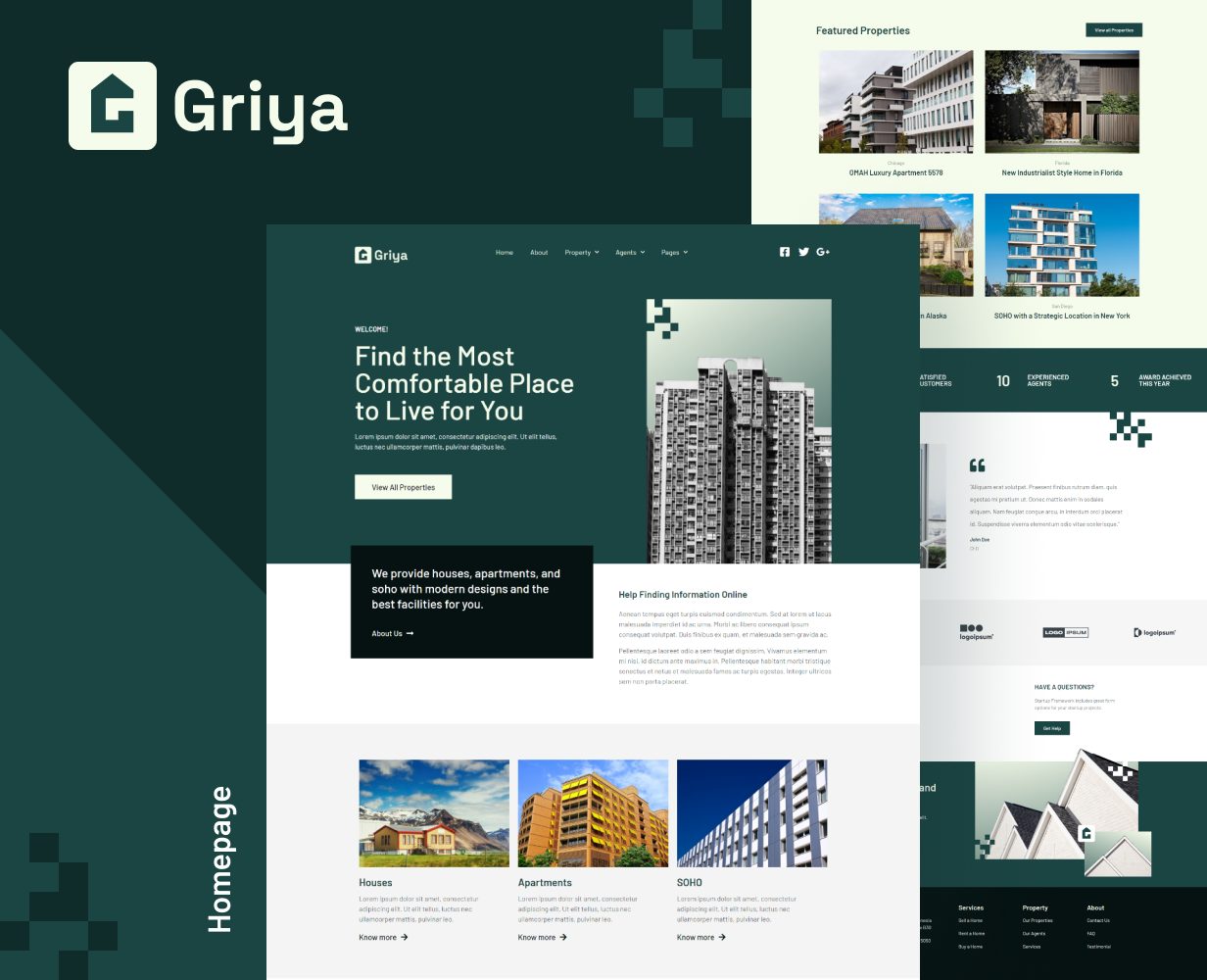 Griya | Real Estate Elementor Template Kit - 1