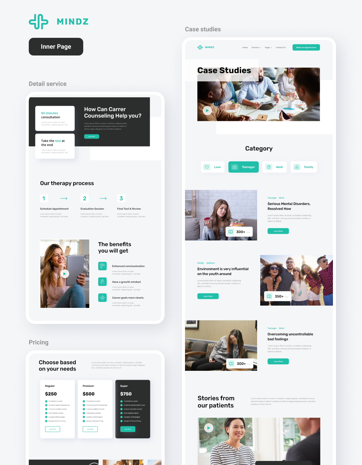 Mindz | Psychologist Website Template