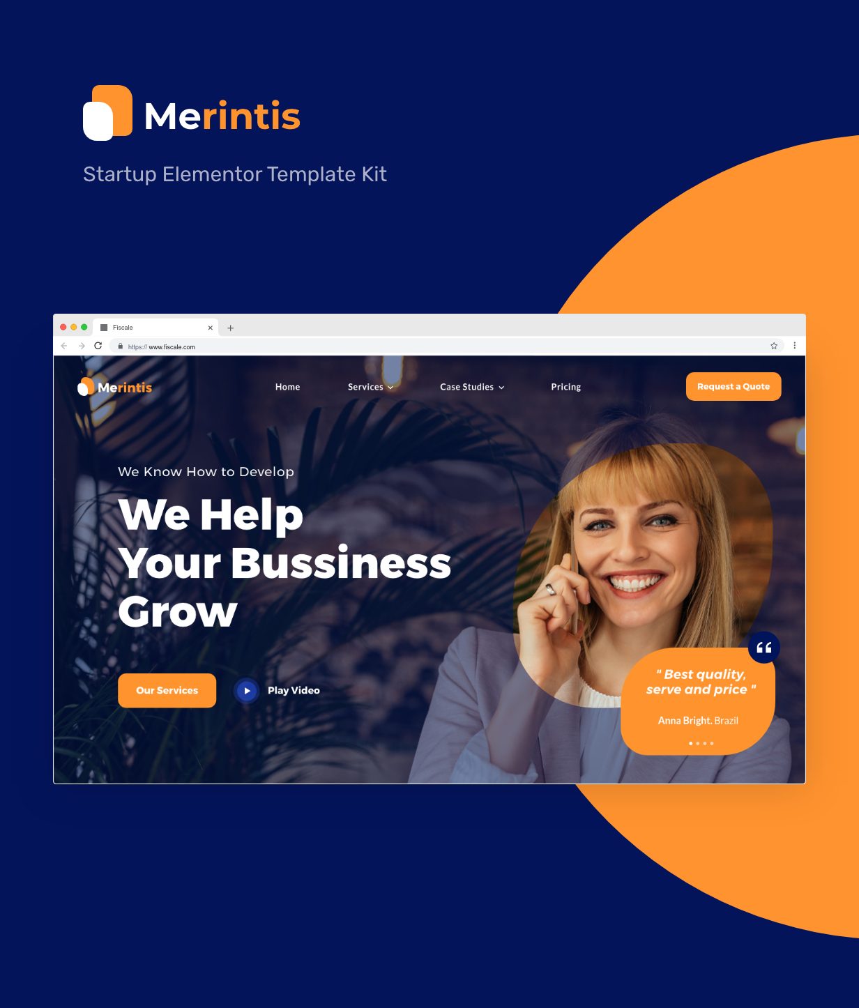 Merintis | Startup Elementor Template Kit - 1