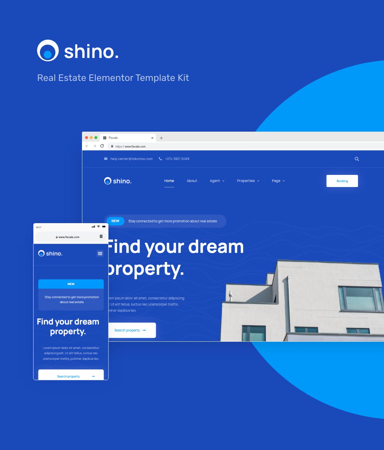 Shino - Apartment & Single Property Real Estate Elementor Template Kit - 1