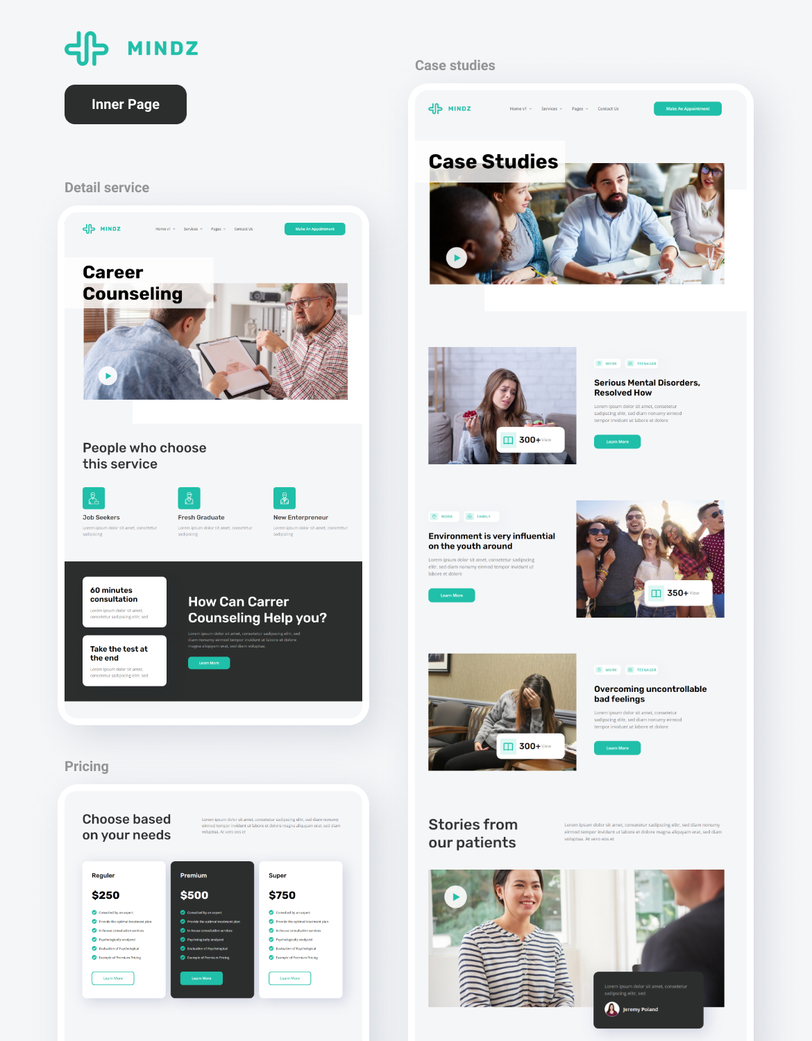 Mindz - Psychology & Counseling Elementor Template Kit