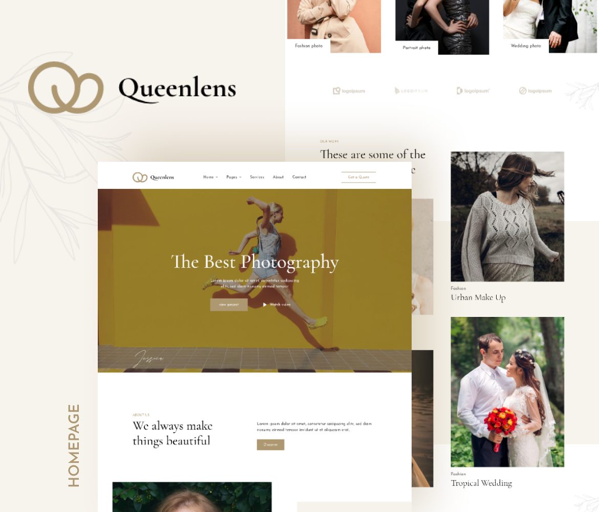 Queenlens | Photography & Event Elementor Template Kit - 1